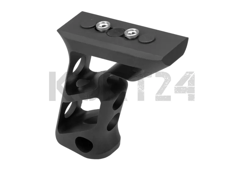 Metal CNC KeyMod Long Angled Grip · Negro