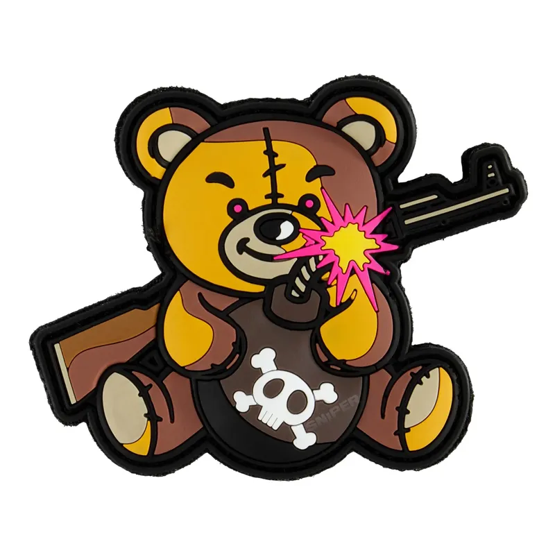 101 Inc Patch PVC 3D Terror Teddy, Braun