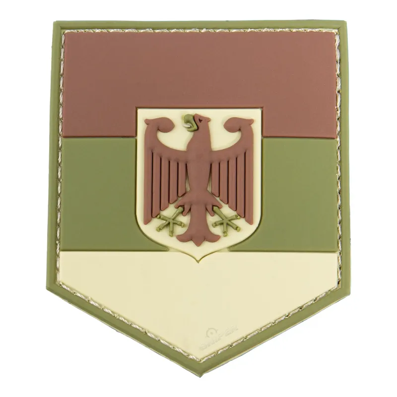 Fosco Industries 3D PVC Patch German Shield · Tan / FDE