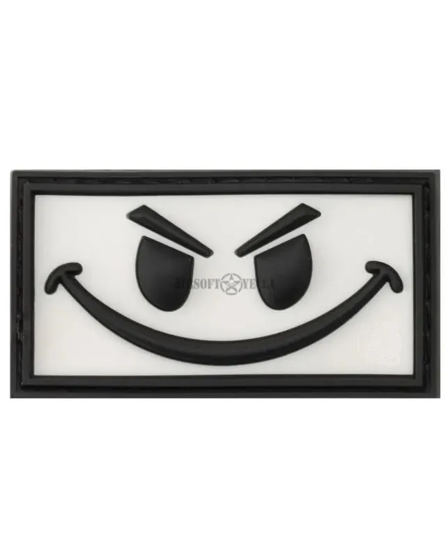 Parche de Goma Evil Smile · Blanco