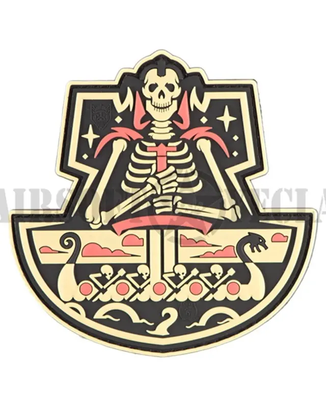 Parche de Goma Ship Skull · Tan / FDE