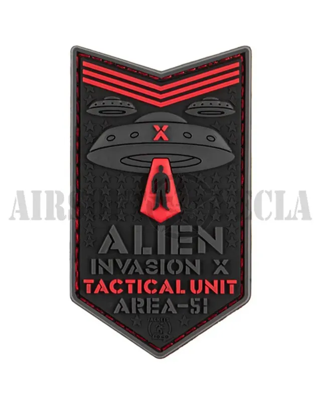 JTG Parche de Goma Alien Invasion x · Rojo
