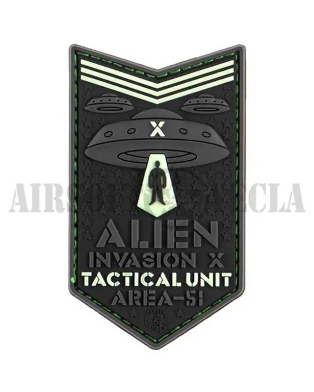 Parche de Goma Alien Invasion x · Verde / OD
