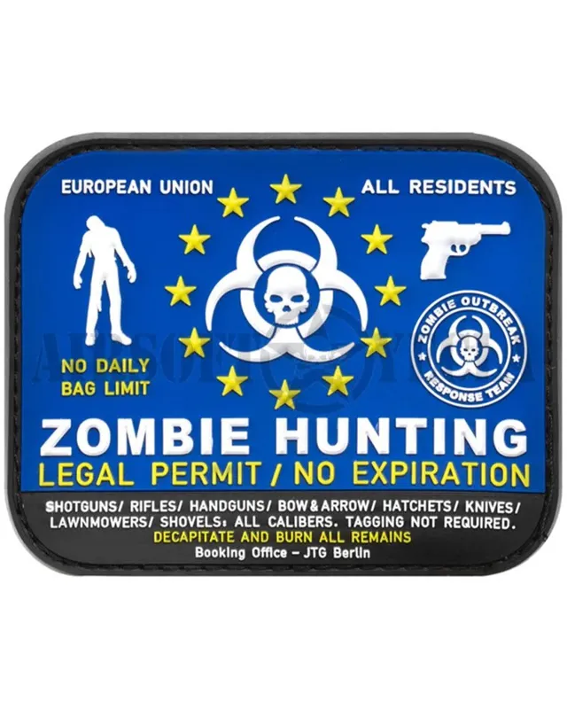 Parche de Goma Zombie Hunter