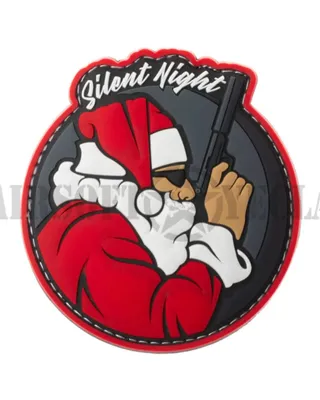 Parche de Goma Silent Night Santa - JACKETS TO GO.