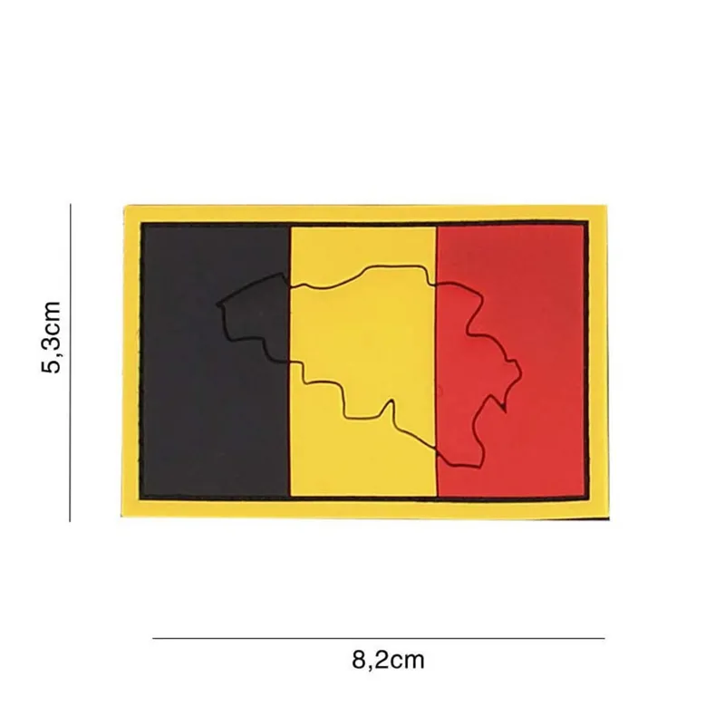 101Inc Belgium Country Rubber Patch