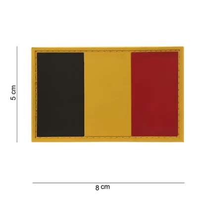 Belgium Flag Rubber Patch - 101Inc