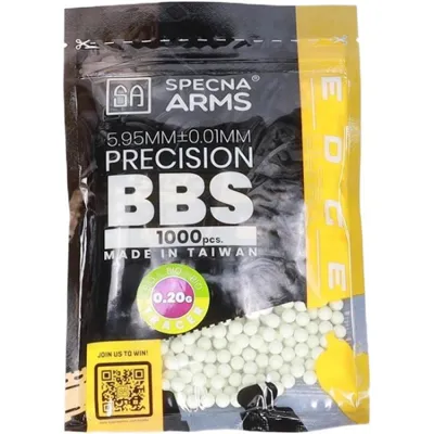EDGE ULTRA BIO Tracer Precision BBs 0.20g 1000PCS - Specna Arms