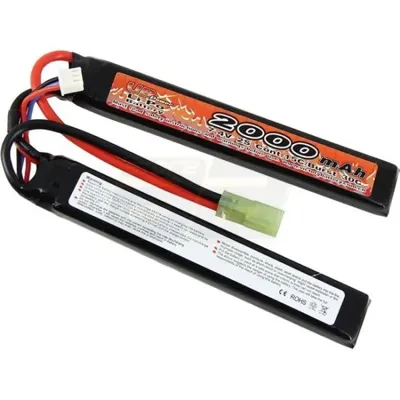 7.4V 2000mAh 15C Li-Po Battery Twin - Small Tamiya - VB Power