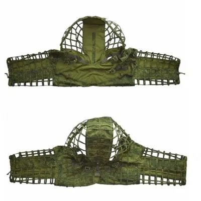 Giena Tactics Ghillie Viperhood Skeleton - EMR1 Digital Flora