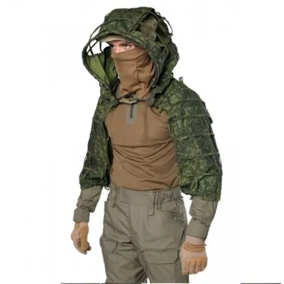 Giena Tactics Ghillie Viperhood Scorpion - EMR1 Digital Flora