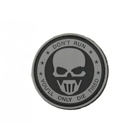 Patch Don't Run PVC Velcro Patch · Negro