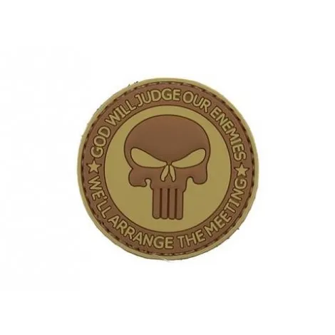 Patch God Will Judge PVC Velcro Patch 3