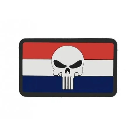 Patch Bandiera Flag Skull Olanda PVC Velcro Patch
