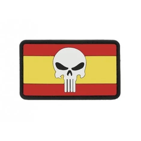 Patch Bandiera Flag Skull Spagna PVC Velcro Patch