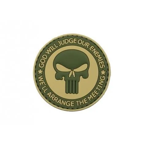 Patch God Will Judge PVC Velcro Patch 2