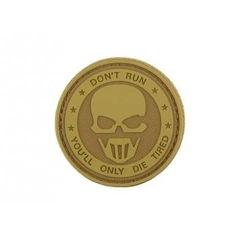 Patch Don't Run PVC Velcro Patch · Tan / FDE
