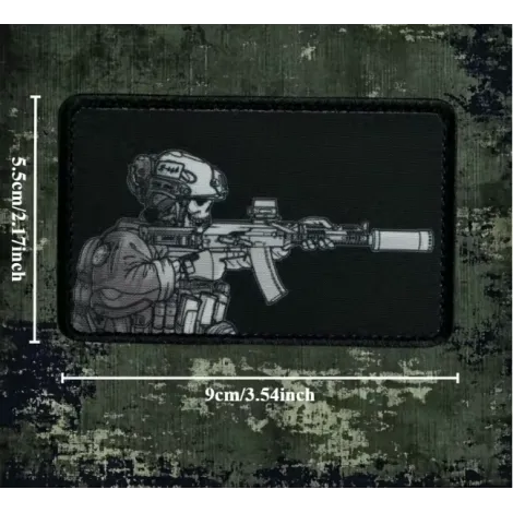 Patch Morale Soldato Scheletro Special Forces Skull Sf AK