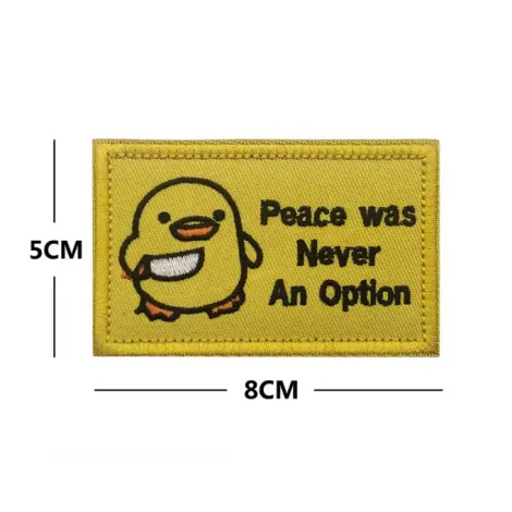 Patch Morale Meme Papera Killer Knife - No Peace Option