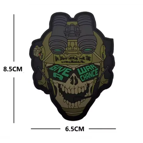 Patch Morale PVS31 Skull NVG in PVC War Chance