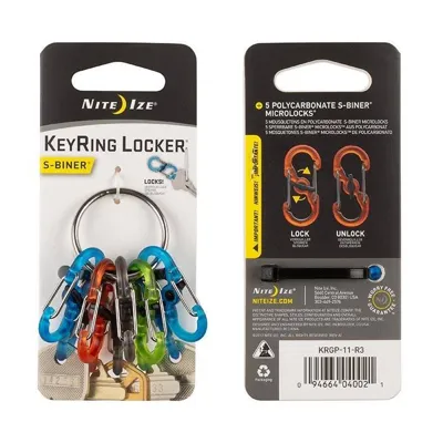 Organizer Kluczy S-Biner KeyRing Locker - Assorted - KRGP-11-R3 - Nite Ize