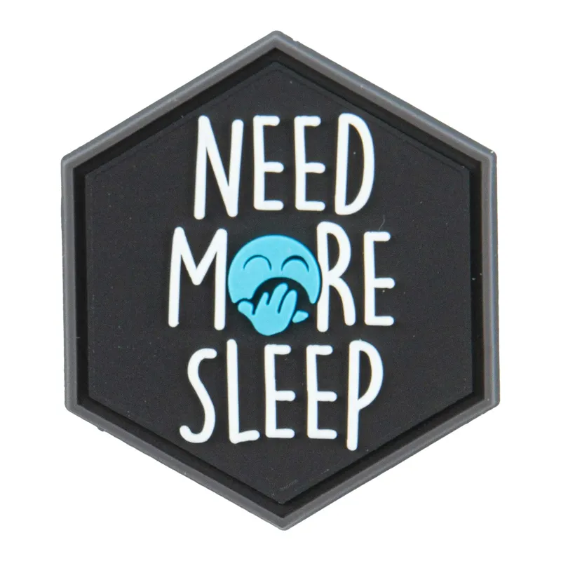 Sentinel Gears Hexagon 3D PVC Patch Need Sleep