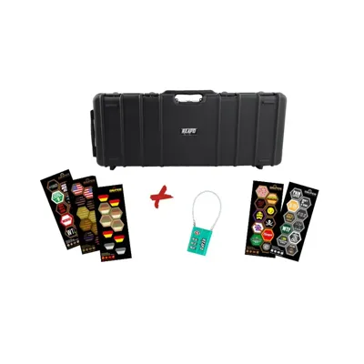 Kofferset Waffenkoffer 90 cm, Wave Foam - Reapo