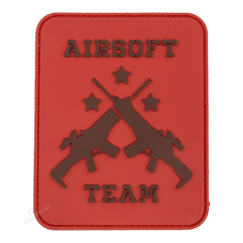101 Inc 3D PVC Patch Team · Rojo