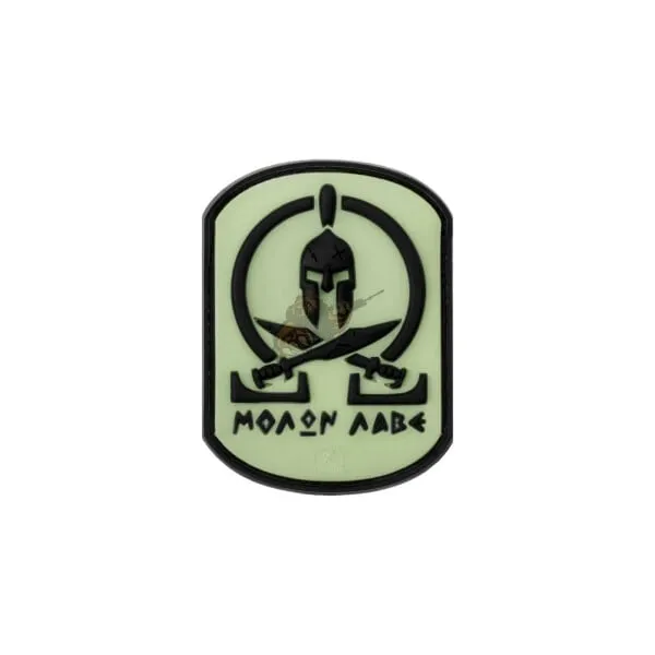 JTG Molon Labe Rubber Patch Ghost · Negro