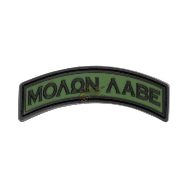 JTG Molon Labe Tab Rubber Patch Forest