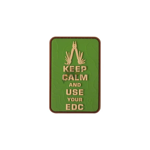 JTG Keep Calm EDC Rubber Patch · Multicam
