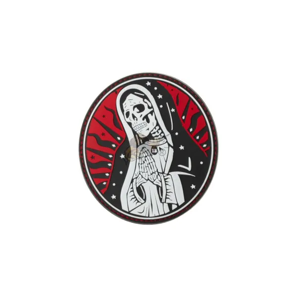 JTG Santa Muerte Rubber Patch Sky · Rojo