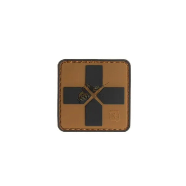 JTG Cross Rubber Patch 40mm · Red coyote