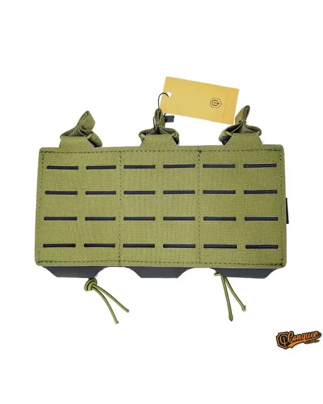 Conquer Triple Rifle Mag Pouch · Verde / OD