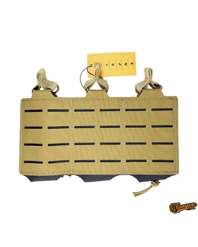 Conquer Triple Rifle Mag Pouch · Coyote