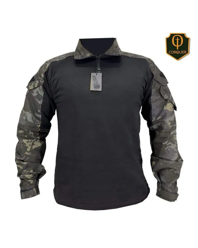 Conquer Sudadera de Combate Dlx · Multicam Black
