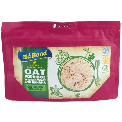 Outdoor Breakfast - Oatmeal with Chocolate and Banana - Bla Band