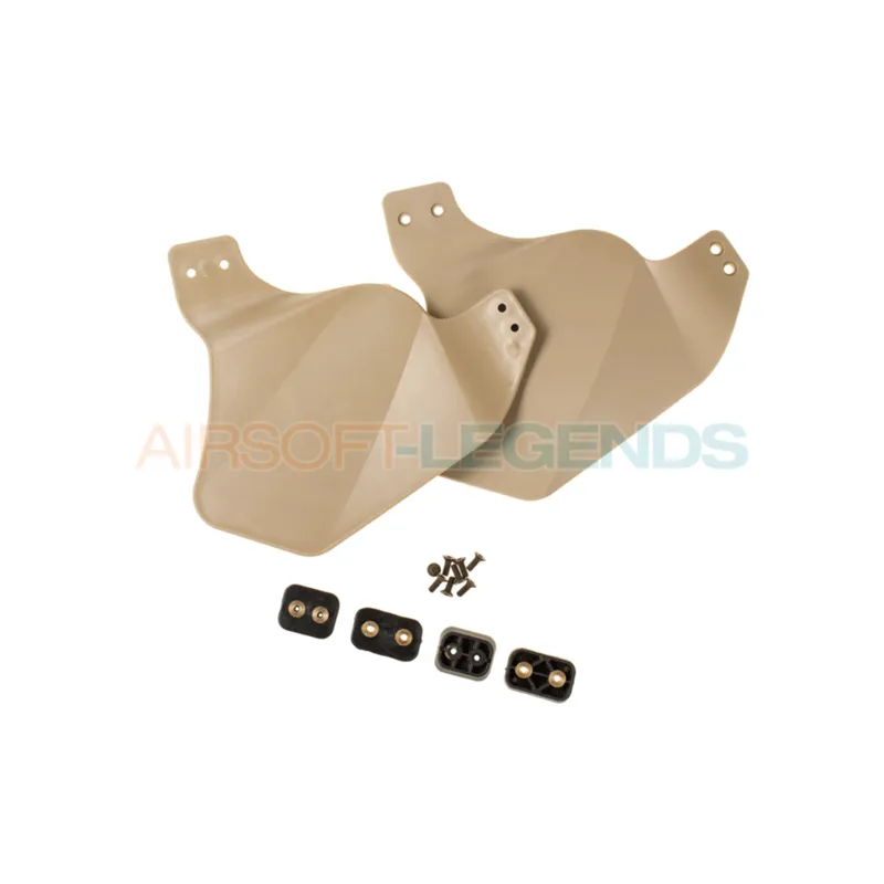 FMA Airsoft FMA Side Cover Helmet Rail · Tan / FDE