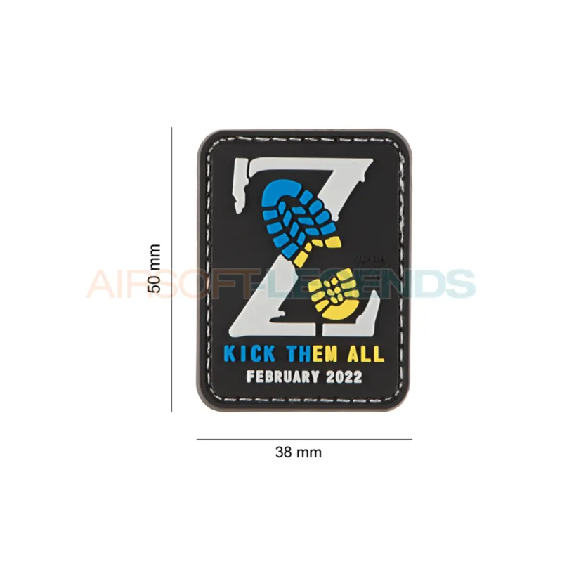 JTG Kick Them All Z Patch · Azul