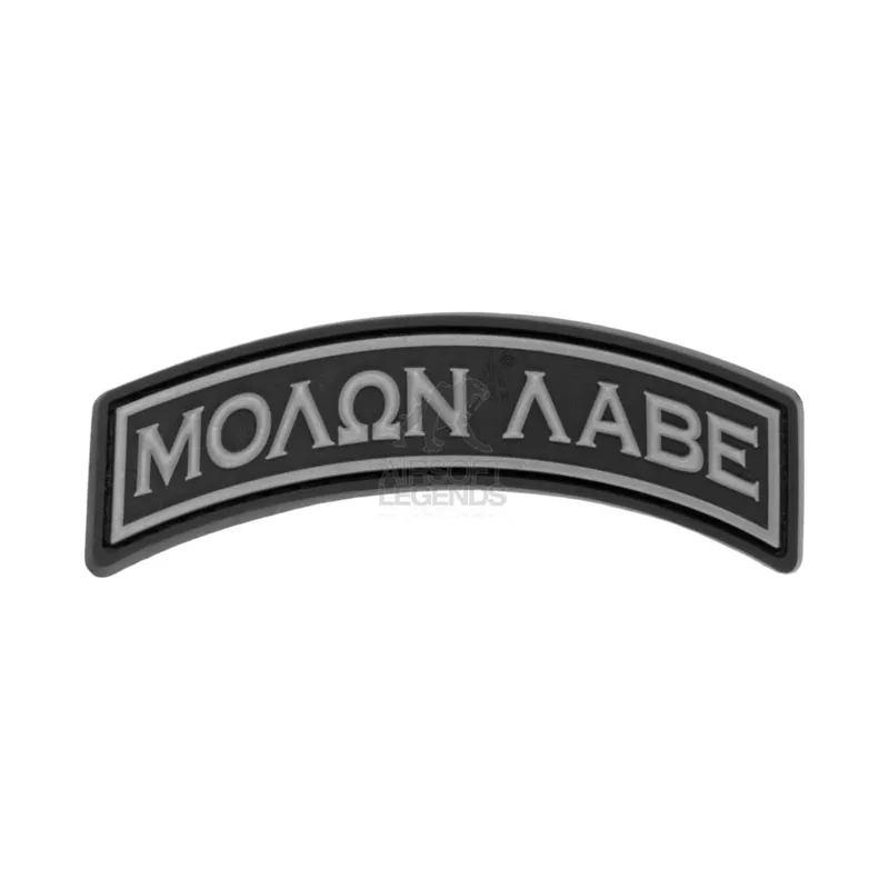 JTG Molon Labe Tab Rubber Patch · Negro