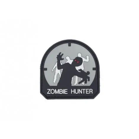 Patch Zombie Hunter PVC Velcro Patch · Negro