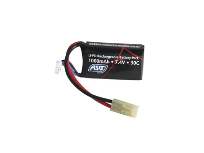 Li-Pol Baterie 7,4V 1000mAh, 30C, Tamiya - PEQ (Mini Blok) - ASG