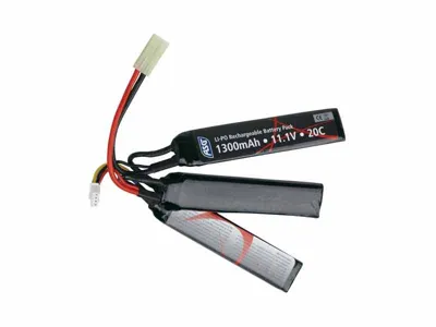Li-Pol Baterie 11,1V 1300mAh, 20C, Tamiya - Crane (Trojdílná) - ASG