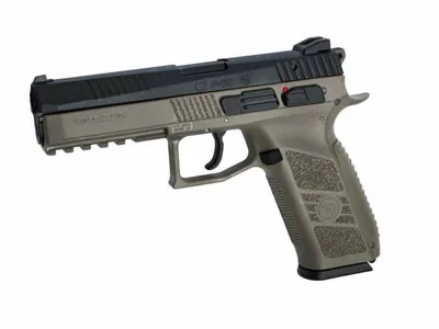 Plynová Pistole CZ P-09 S Kovovým Závěrem, Plastový Kufr - Písková - ASG