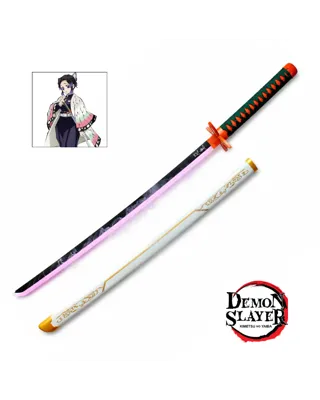 Katana Kochou Shinobu de Madera con LED Púrpura y Humo 103 cm - Demon Slayer - Blood Heritage