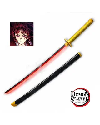 Katana Tsugikuni Yoriichi de Madera con LED RGB y Vapor 103 cm - Demon Slayer - BLOOD HERITAGE