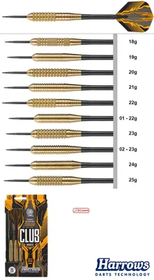Club Brass Steeldarts 18 Gramm - Harrows