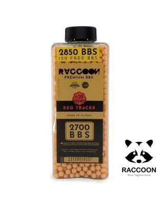 Premium BBs - 0.25g Tracer - 2850 BBs - RACCOON