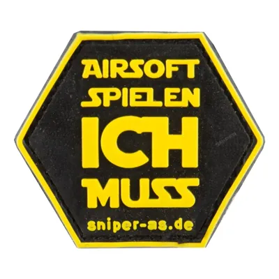 Spielen Ich Muss 3D Rubber Patch - Sniper