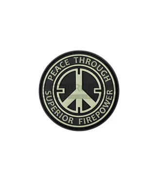 Peace Rubber Patch - Glow in the Dark - JTG